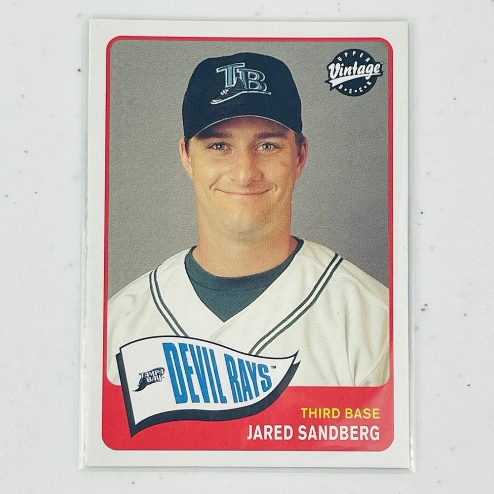 2003 Upper Deck Vintage Jared Sandberg Rays 63 Trading Card MLB